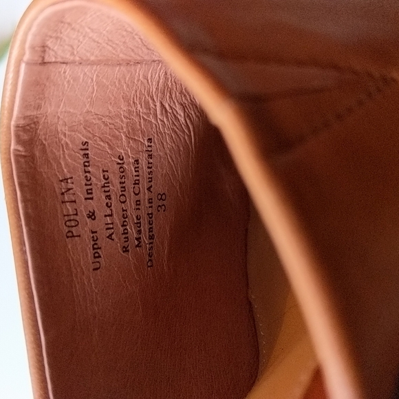Wittners brown leather wedge shoes Size 38 AU size 7.5 - Picture 8 of 8
